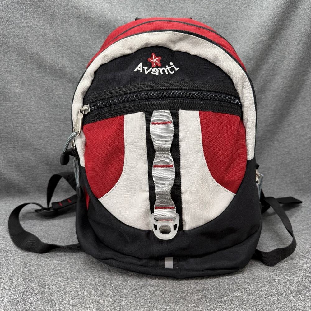 Y2k Vintage Surfwear Avanti Mini Backpack Bag Red Floral 90s Boho Hippie Beach
